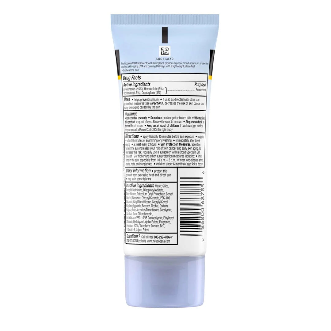 Neutrogena ultra Sheer 30spf