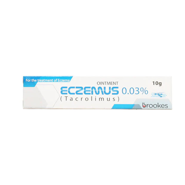 Eczemus 0.3 % Ointment, 10g - Brookes Pharma