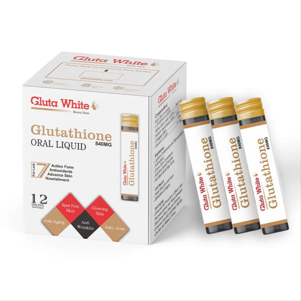 Gluta White Beauty Shots (12 Oral Shots)