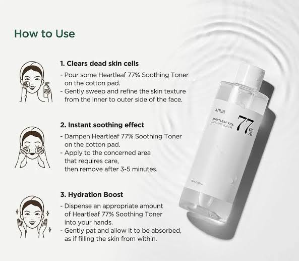 Anua Heartleaf 77% soothing Toner