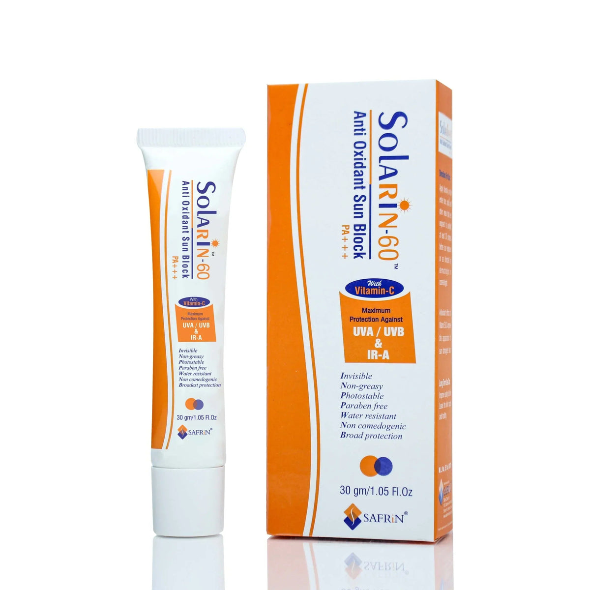 Solarin 60 anti oxidant Sunblock