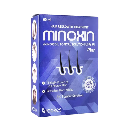 Minoxin Hair Regrowth Treatment, Minoxidil 5% Tropical Solution, 60ml